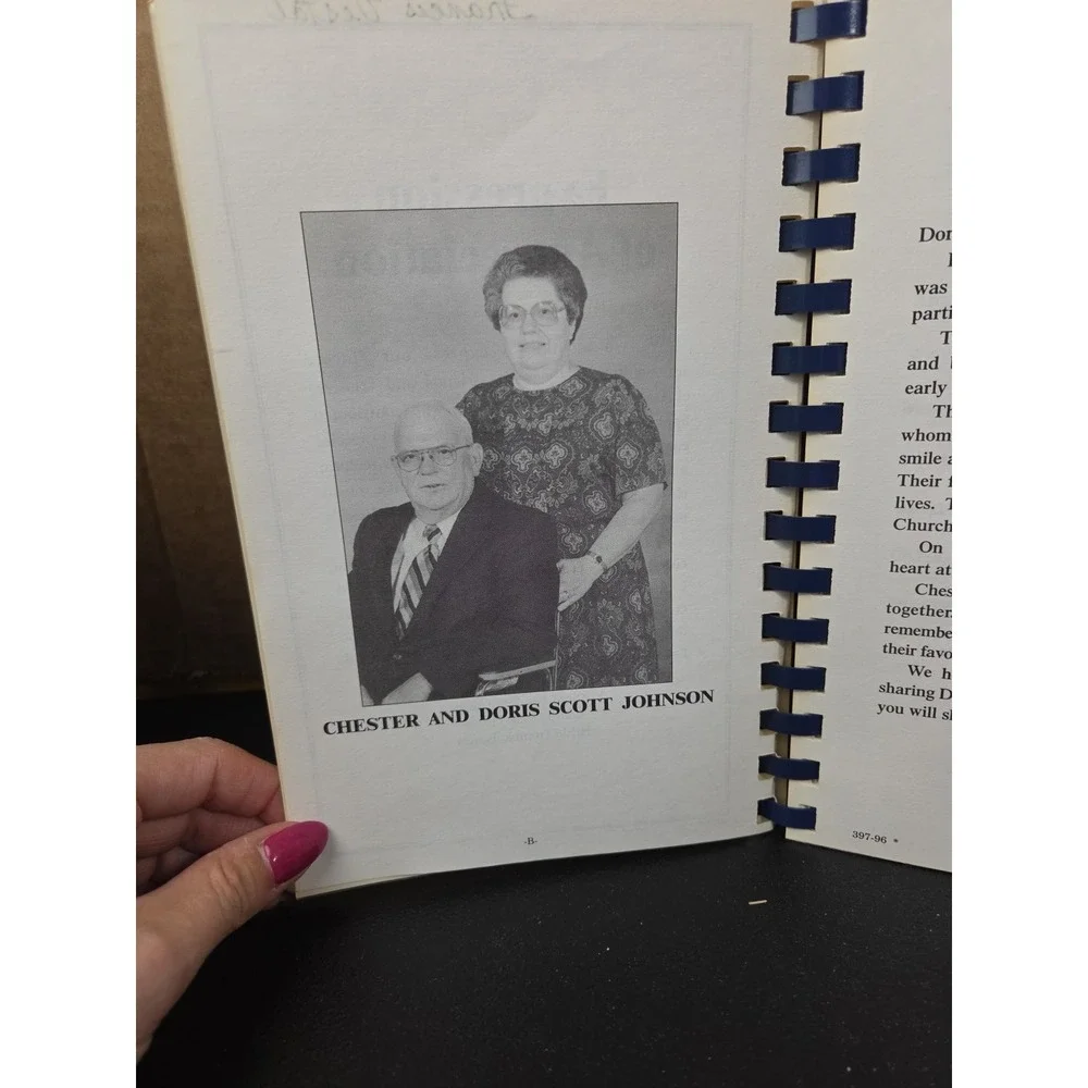Doris And Chester Johnson Memorial Cookbook‎ 1996 Jonesville Yadkinville NC